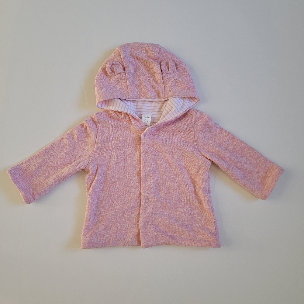 NWOT 3-6M Gap Pink Reversible Snap up Jacket